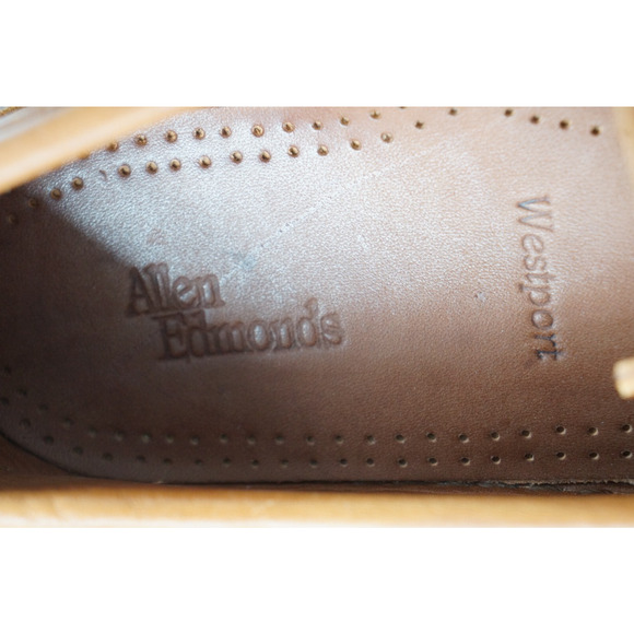 Allen Edmonds Chestnut Brown Westport Leather Dress Shoes Mens 11 D main image 5